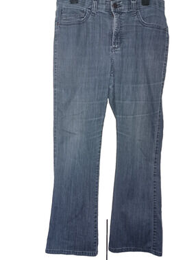 Lee Women's Jeans 12 Bootcut Blue Denim Stretch Rhinestone Studded Embroidered